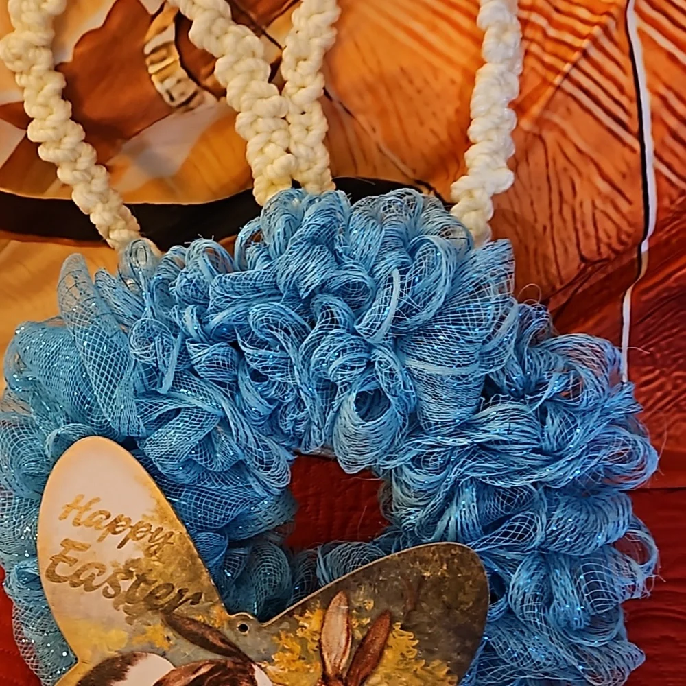 From mom's closet Easter wreath